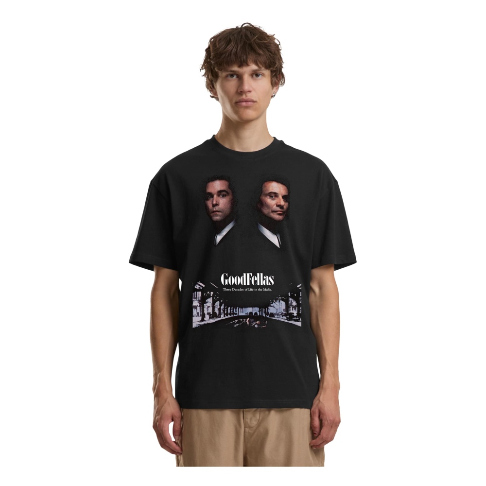 Merchcode Goodfellas - Poster Lightweight Oversize Tshirt Homme - Noir